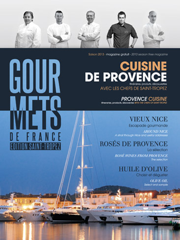 couverture du magazine gourmets de france edition saint tropez 1